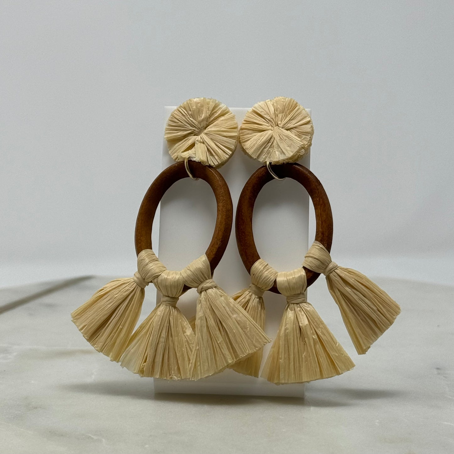 Beachy Boho Tassel Post Earrings