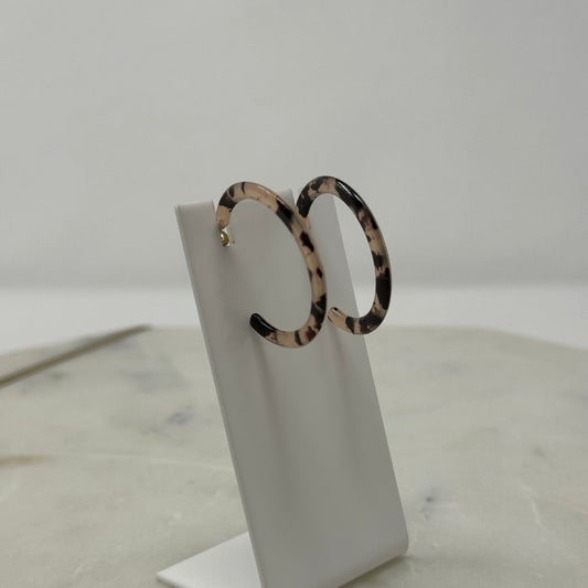 New Crystal Collection Neutral Hoop Post Earrings