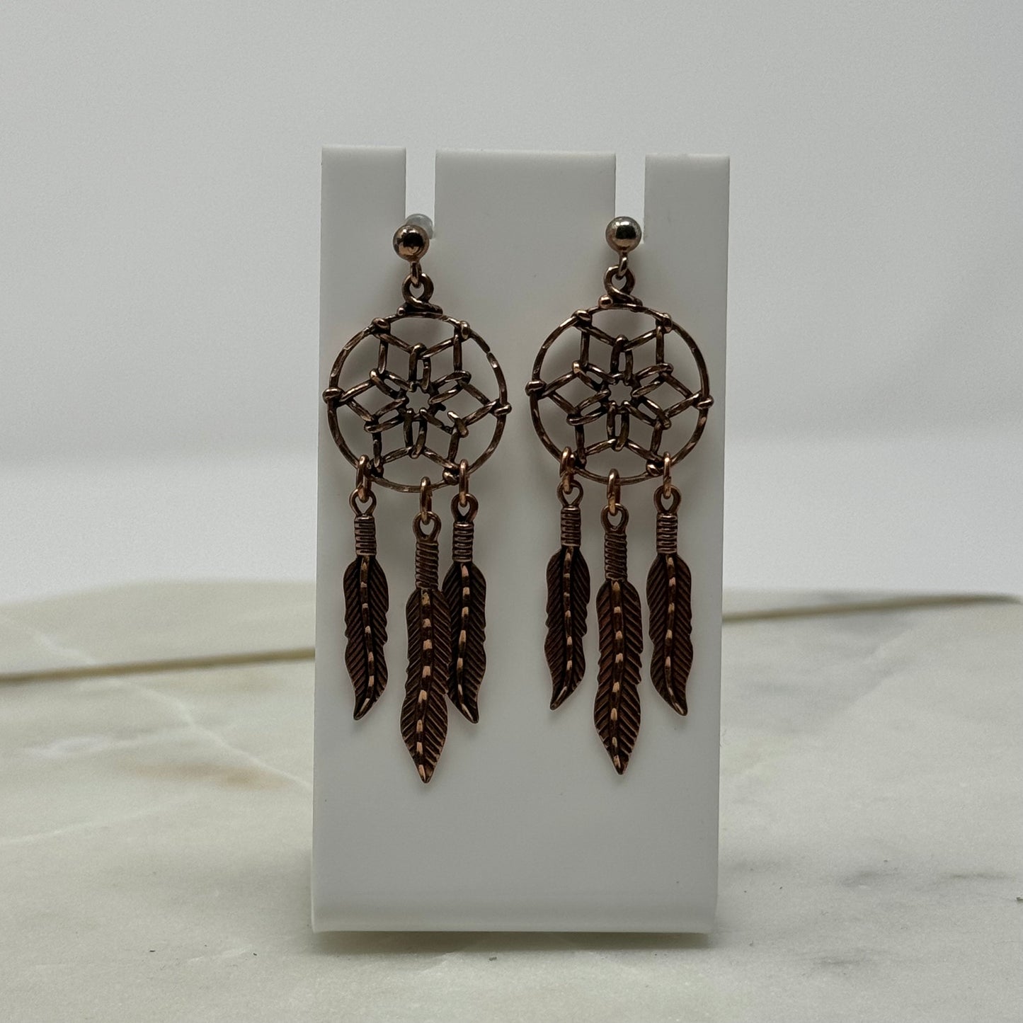 Boho Intricate Dreamcatcher Dangle Statement Earrings
