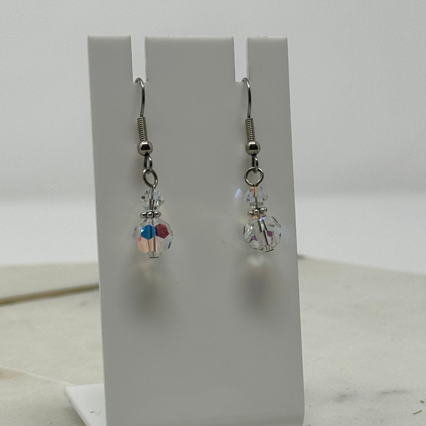 Beaded Sparkle Dangle Hook Earrings