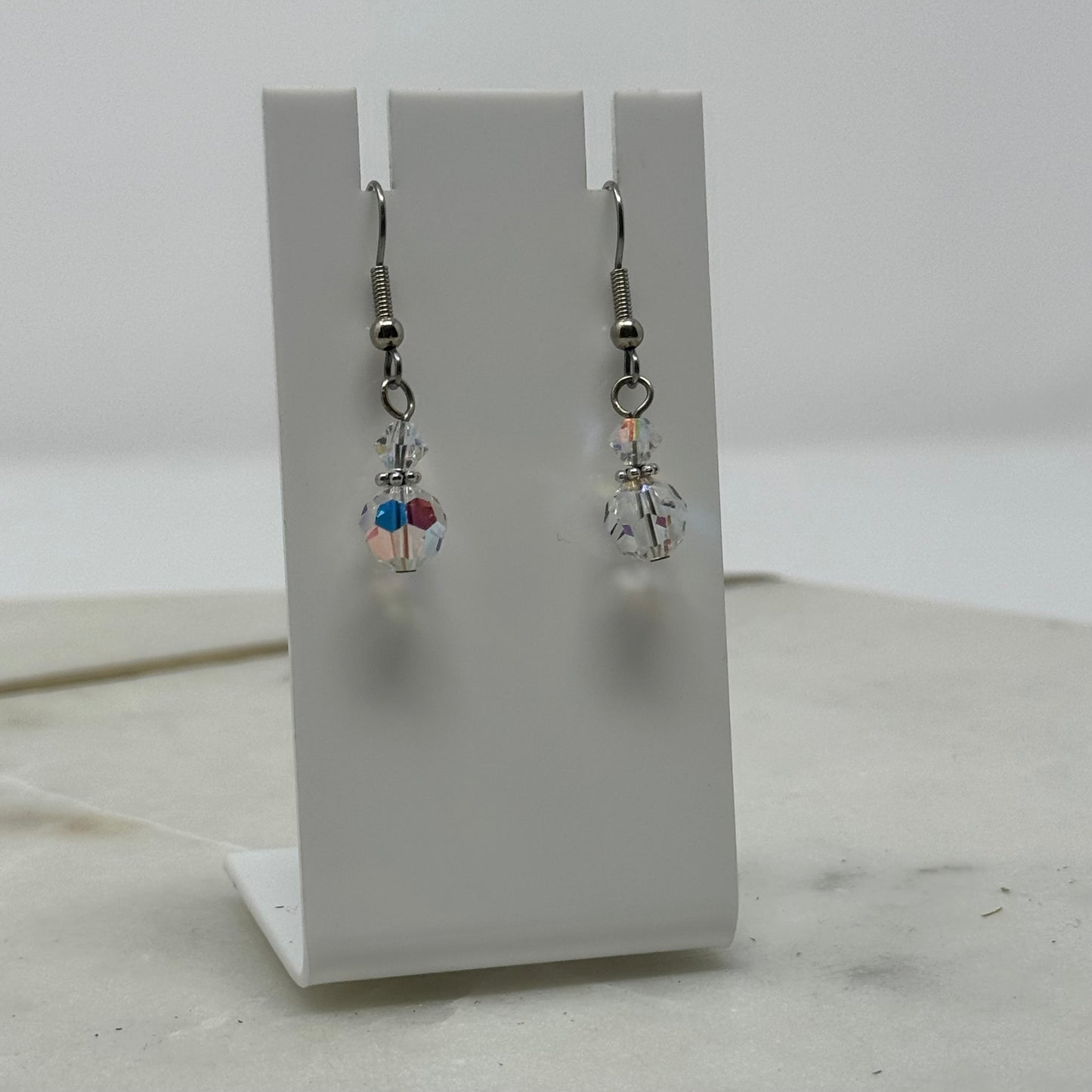 Beaded Sparkle Dangle Hook Earrings