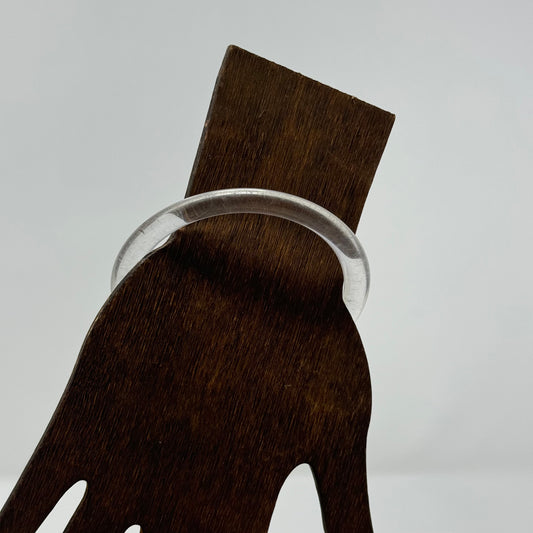 Clear Resin Bangle Bracelet Retro Trendy Transparent Minimalist Fashion Jewelry