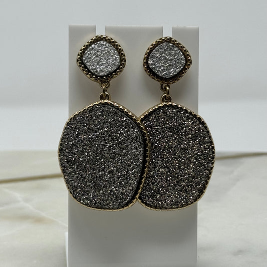 SugarFix Bold Sparkle Dangle Statement Earrings