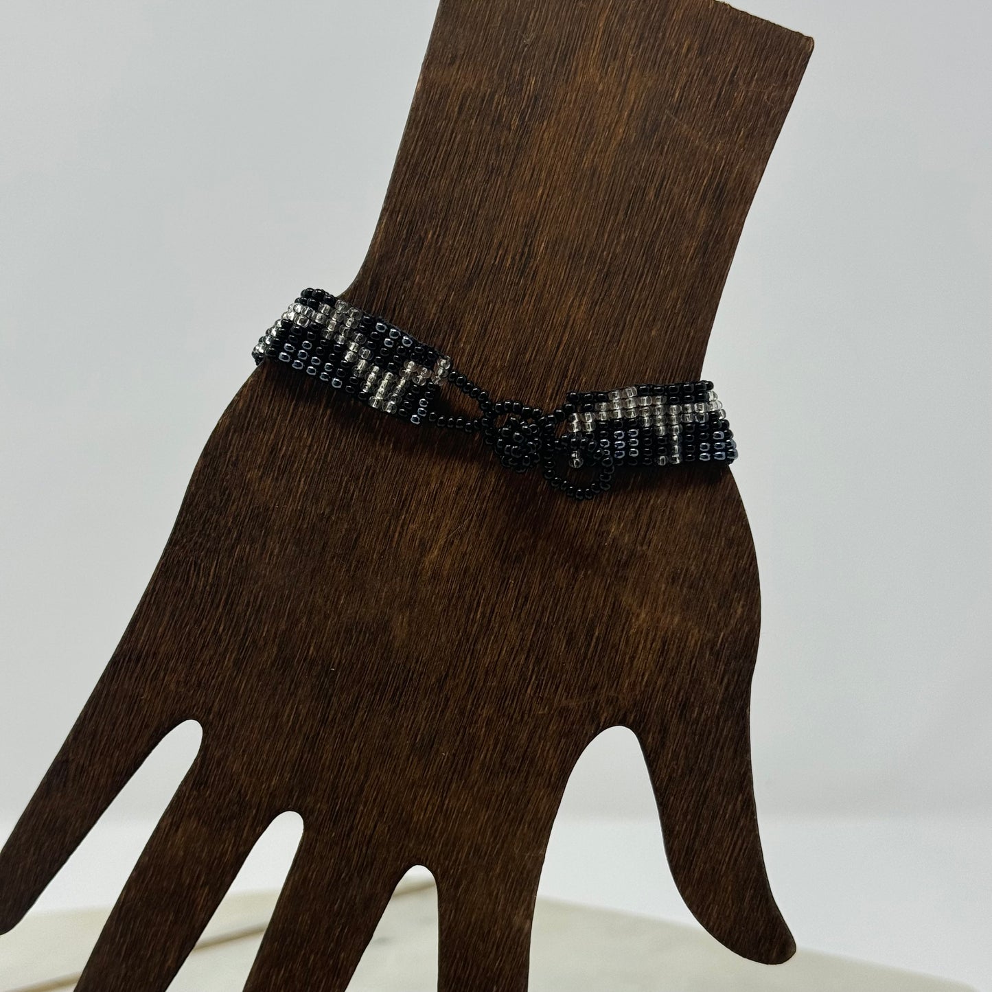 Bracelet Boho Southwest Beaded Leopard Print Layer 7 in