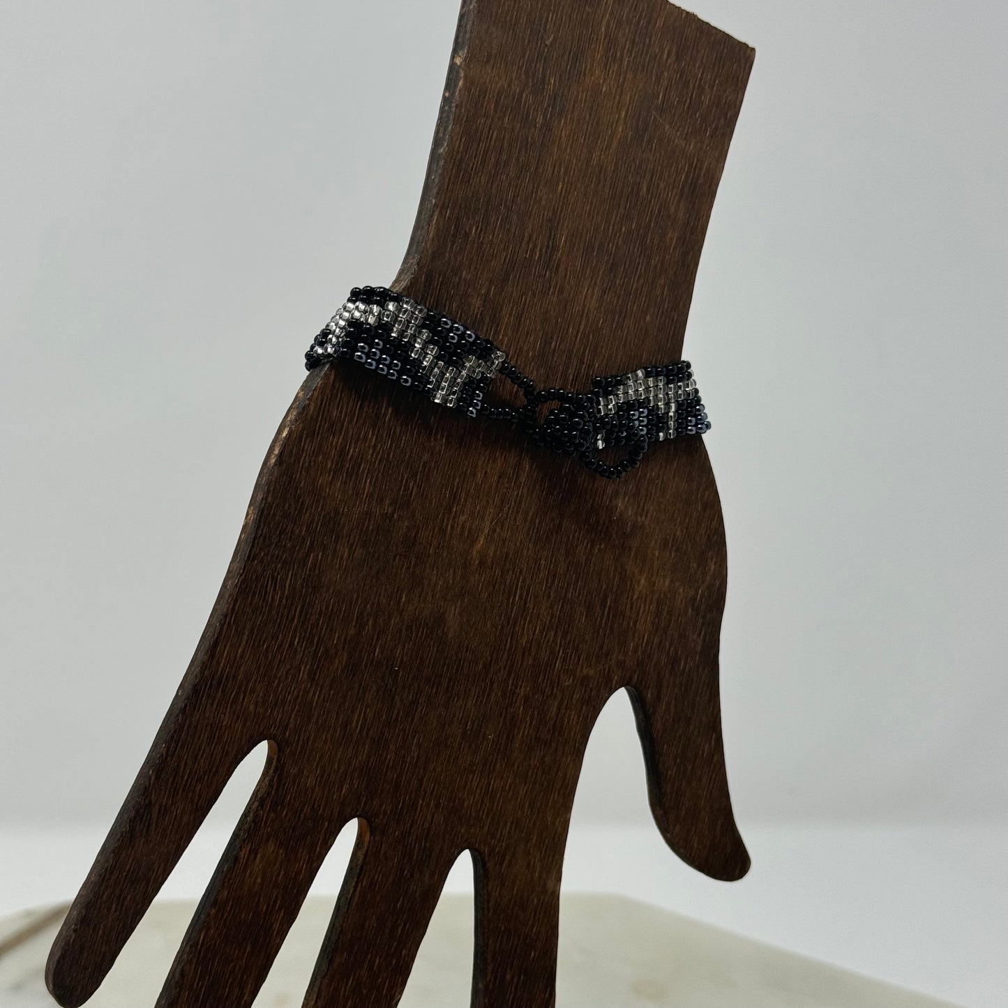 Bracelet Boho Southwest Beaded Leopard Print Layer 7 in