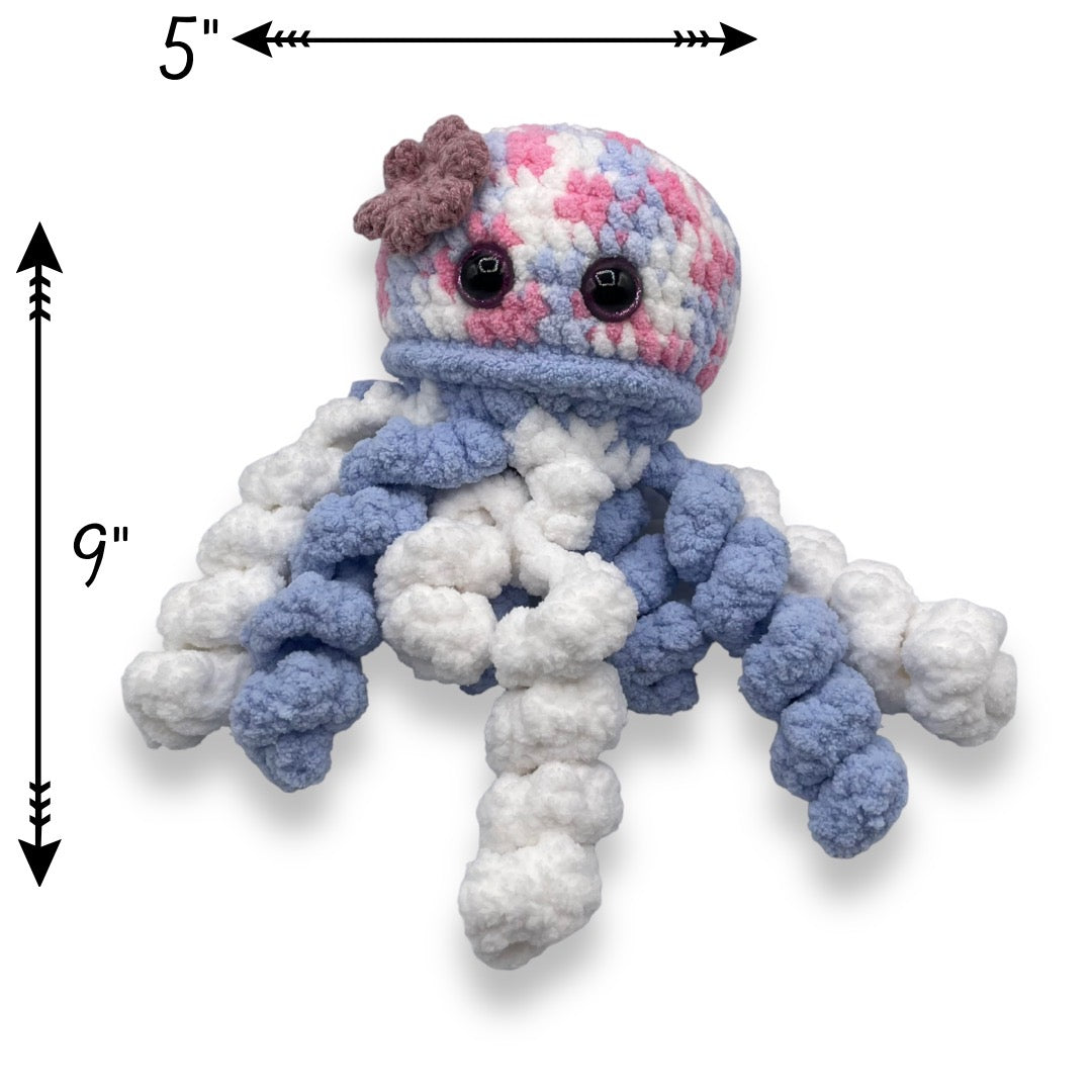 Pink & Blue Plush Octopus