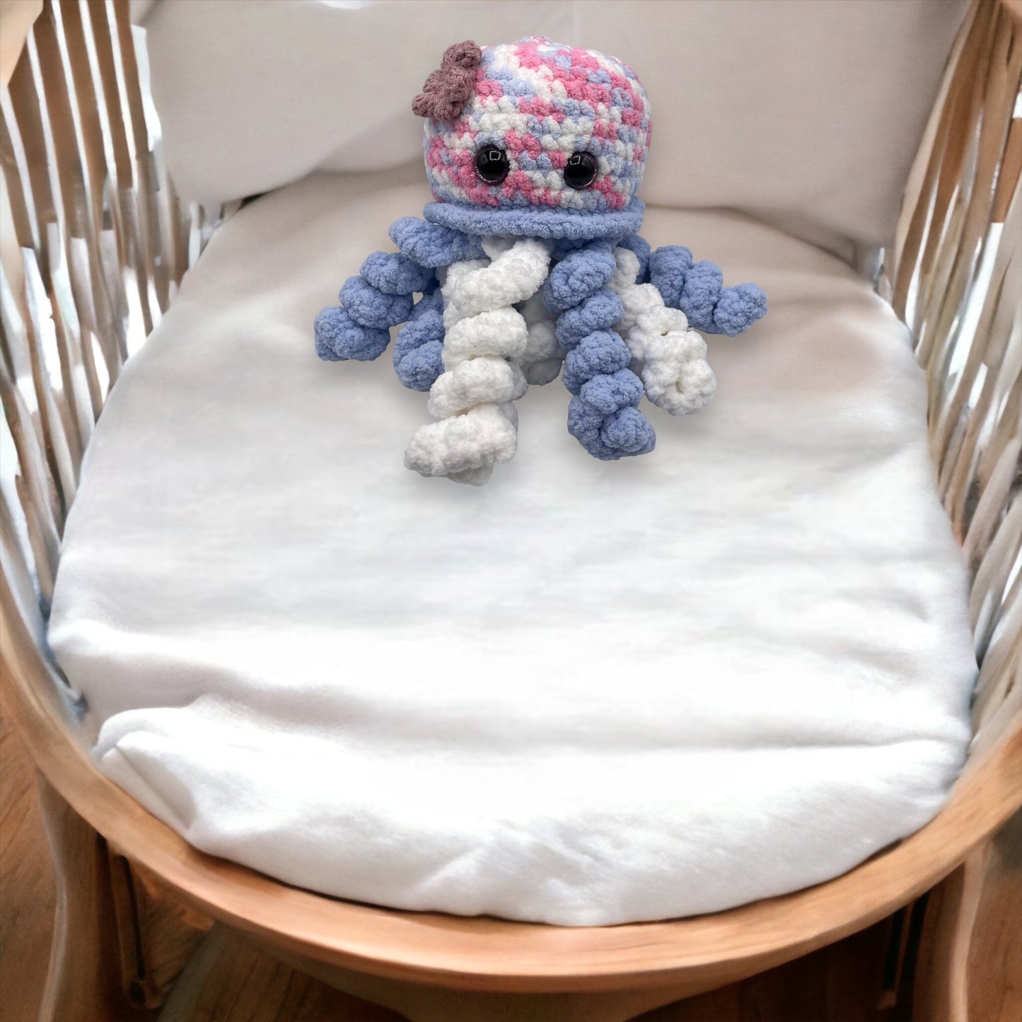 Pink & Blue Plush Octopus