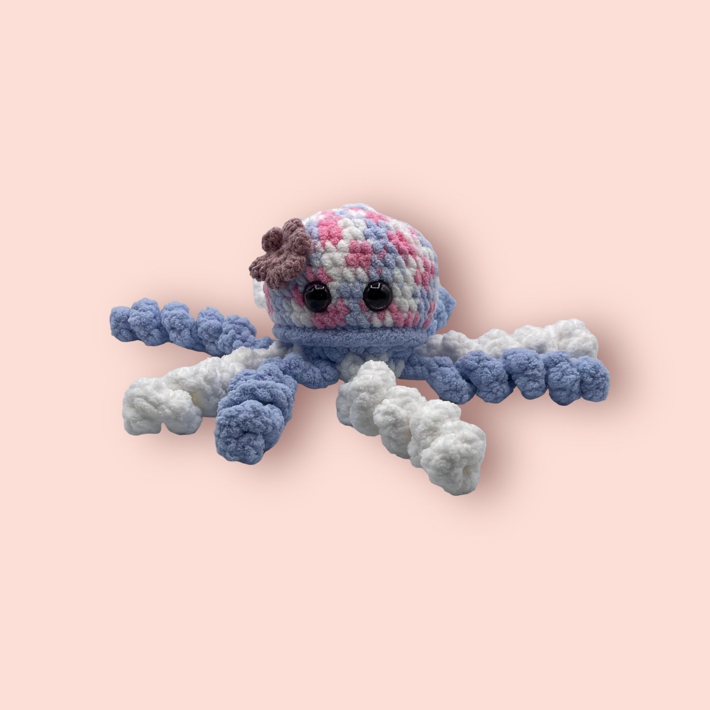 Pink & Blue Plush Octopus