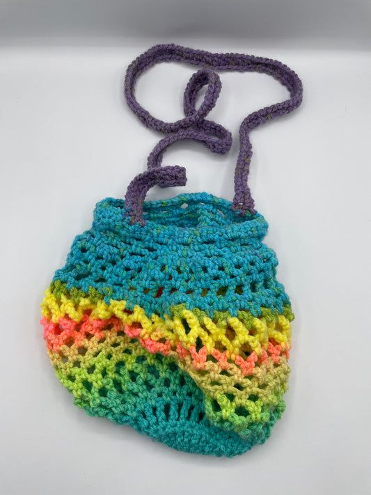 Crochet Boho Rainbow Bag