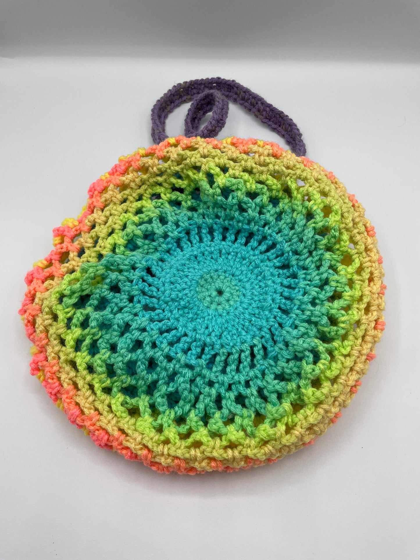 Crochet Boho Rainbow Bag